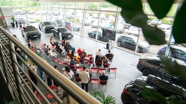Mon Motors Audi hosts race day watch party