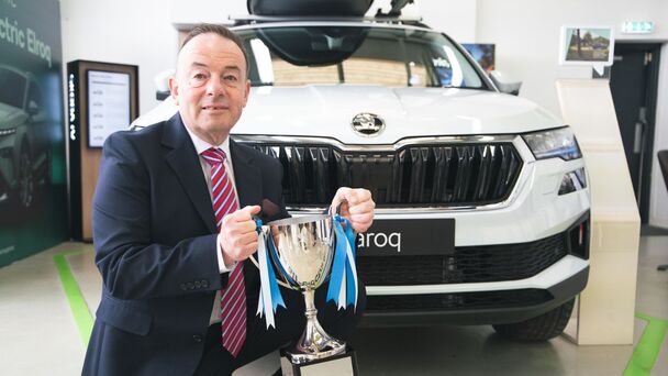 A proud moment for Škoda Weston-super-Mare as Philip Meyer wins BMS® Champion of the Year