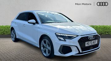 2023 Audi TFSIe 40 S line Sportback S Tronic Euro 6 5-door 13kWh (White) - Image: 1