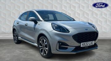2022 Ford 1.0T EcoBoost MHEV ST-Line DCT Euro 6 5-door (Silver) - Image: 1