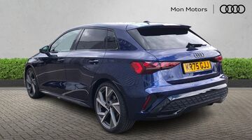 2025 Audi TFSI Black Edition Sportback S Tronic Euro 6 5-door (Blue) - Image: 3