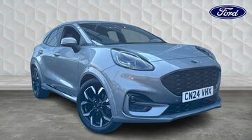 2024 Ford 1.0T EcoBoost MHEV ST-Line X Euro 6 5-door (Silver) - Image: 1