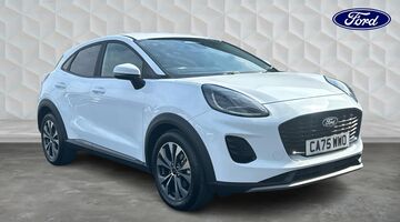 2025 Ford 1.0T EcoBoost MHEV Titanium Euro 6 5-door (White) - Image: 1