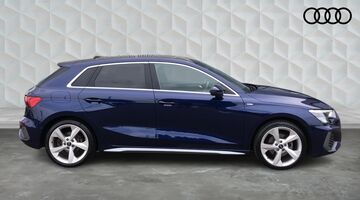 2023 Audi TFSI 35 S line Sportback S Tronic Euro 6 5-door (Blue) - Image: 4
