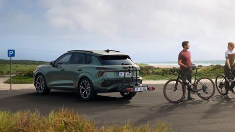 Audi tow bar bike carrier